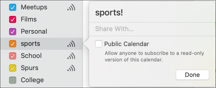 share apple calendar ical