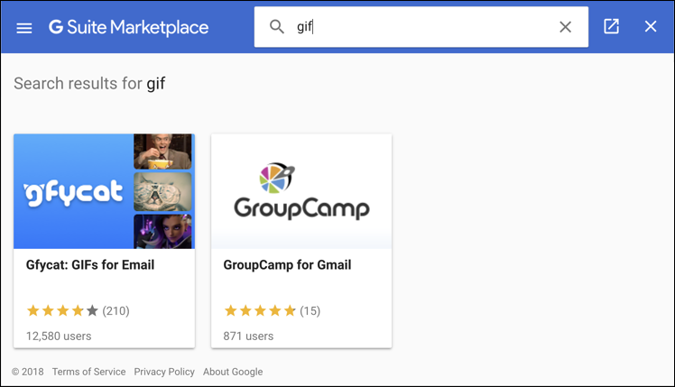 gmail add-on search: gif