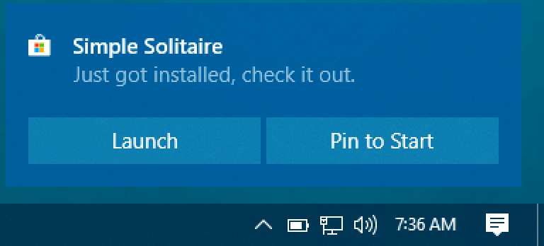 new app program microsoft simple solitaire ready to launch play