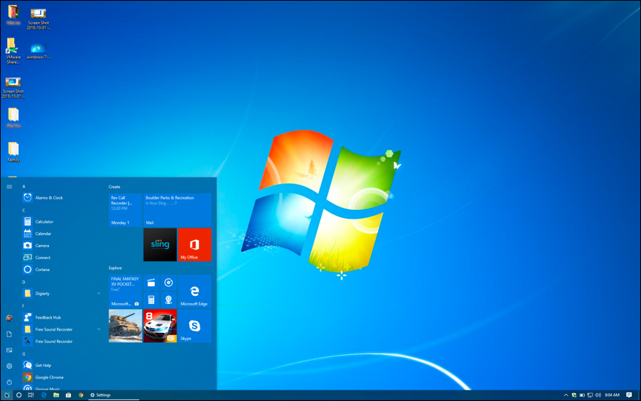 windows 10 with windows 7 win7 wallpaper