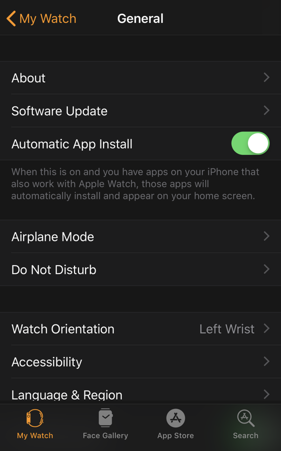 watch app iphone updates