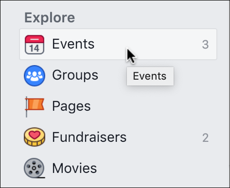 facebook - events