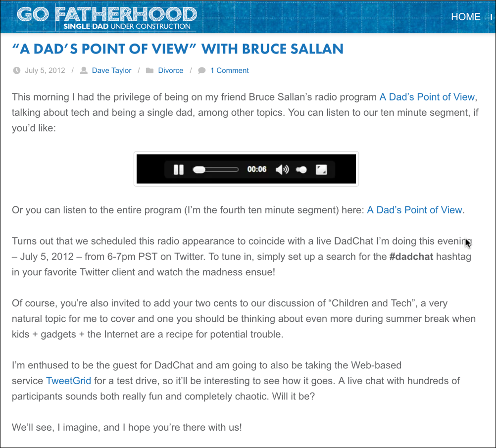 gofatherhood adsense violation blog post