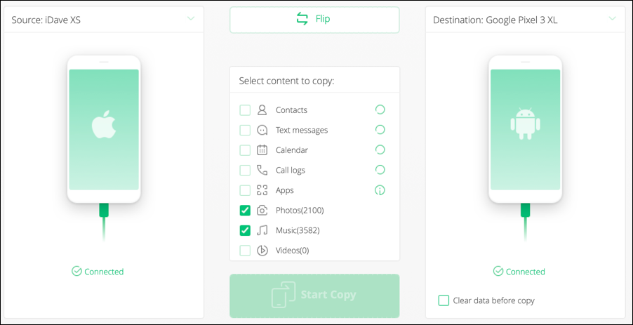 iskysoft toolbox - switch - ready to transfer ios iphone to android