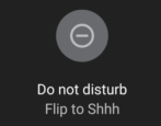android pixel 3 - flip to shhh do not disturb