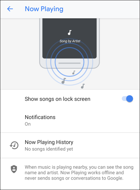 android i google pixel 3 now playing preferences