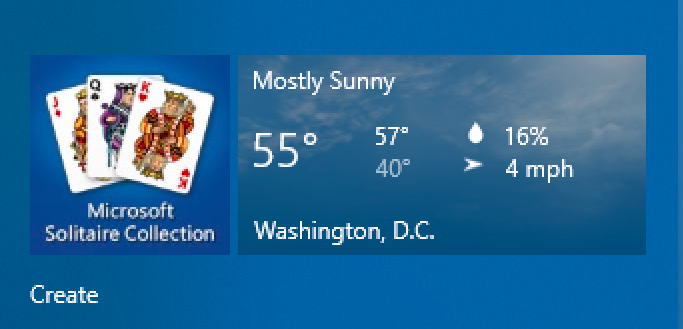 win10 start tile - weather - wrong city