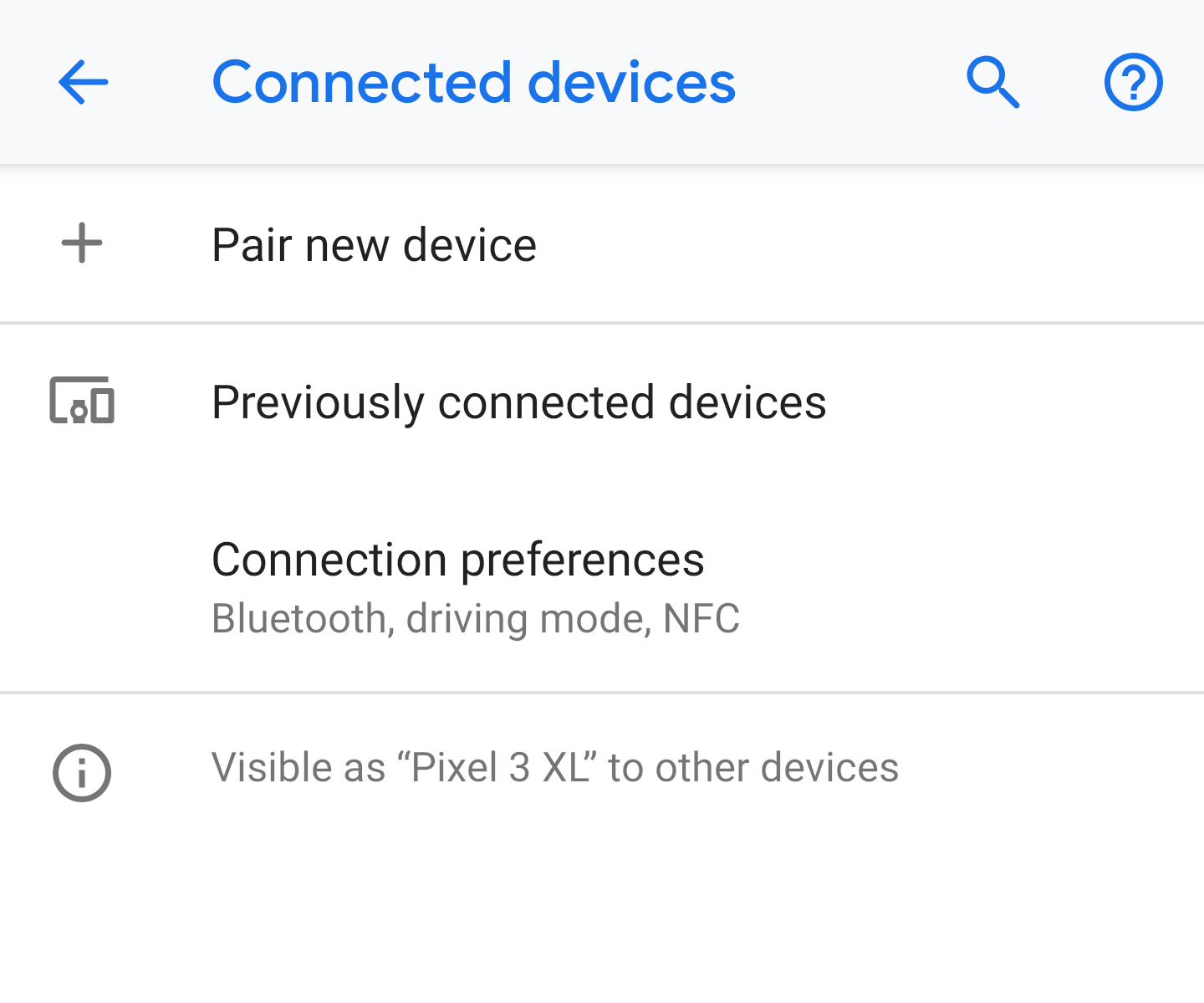 android bluetooth connected devices