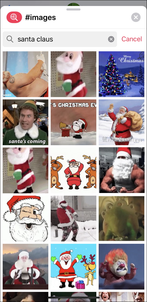 santa claus images - imessage messages