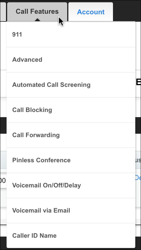 magicjack call features settings