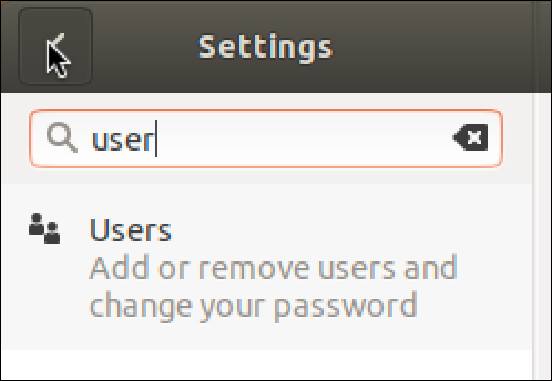 linux search - users settings preferences