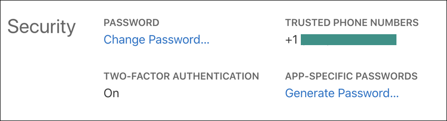 app specific password, appleid icloud 