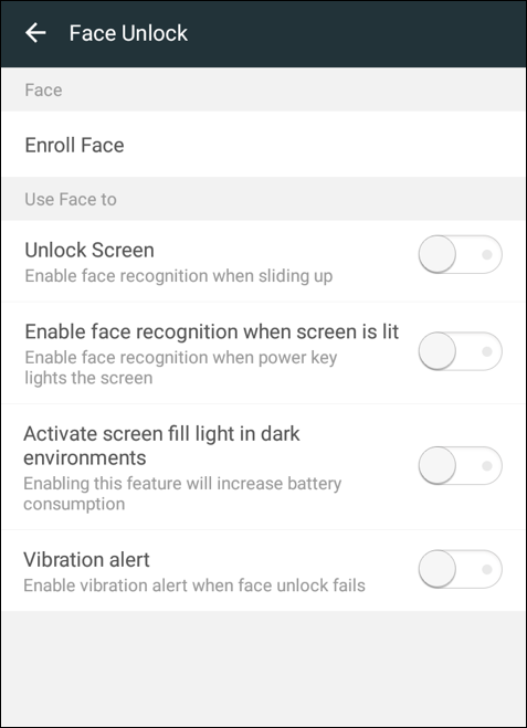 how to enable face unlock android 8.0