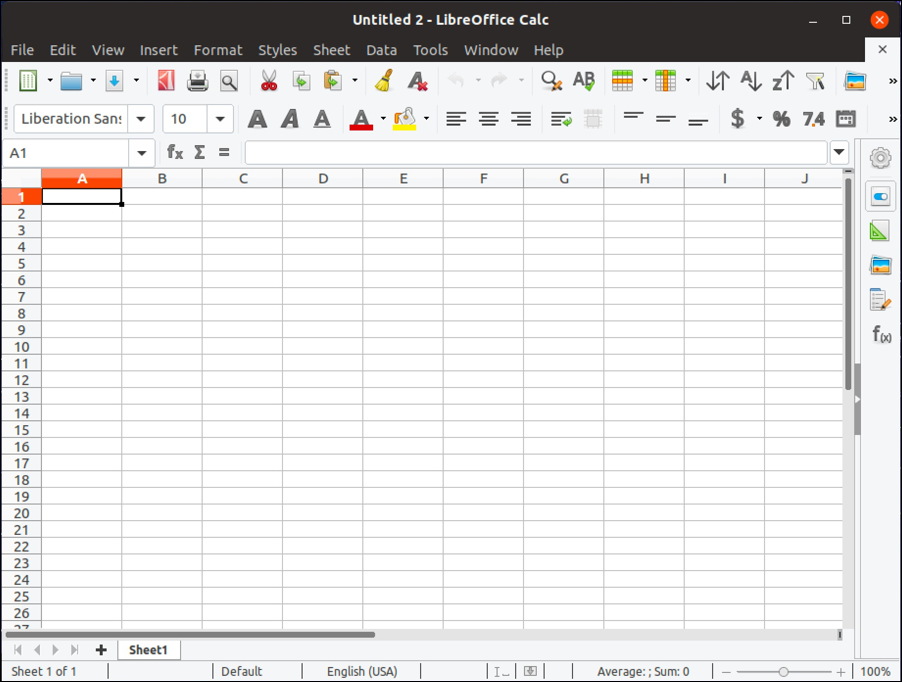 libreoffice libre calc linux