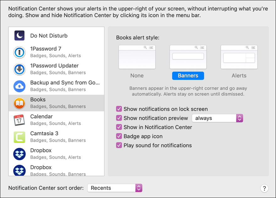 Customize My MacOS X Notifications Center? - Ask Dave Taylor