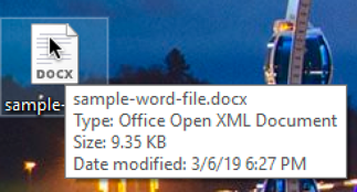 word doc in windows 10 win10 xml