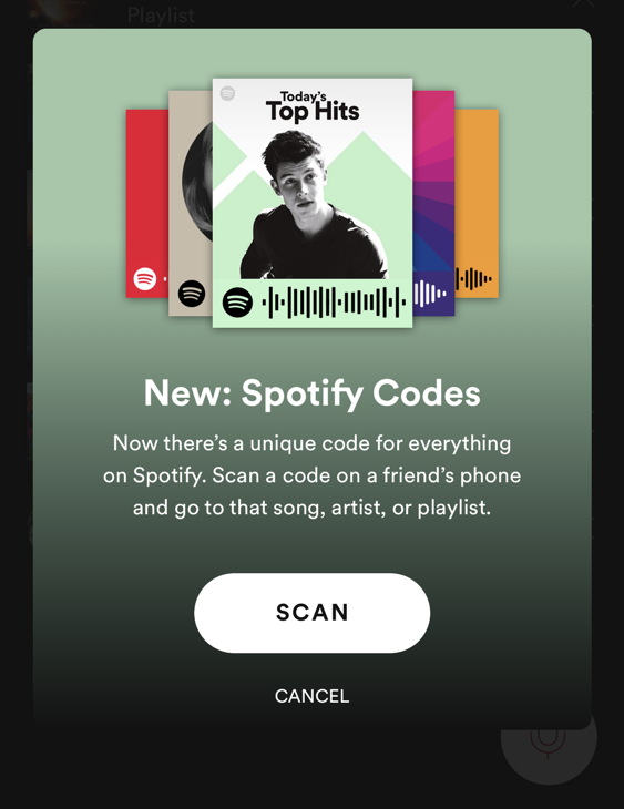 scan spotify codes song artist playlist