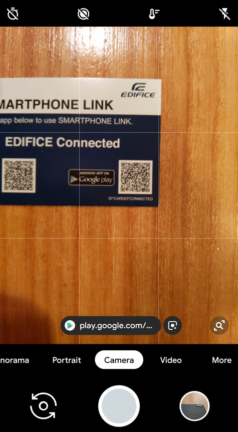 android camera - scan qr code
