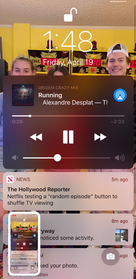 iphone ios screen + screenshot capture thumbnail