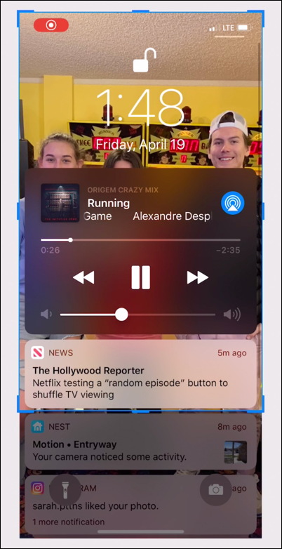 iphone screenshot capture crop cropped