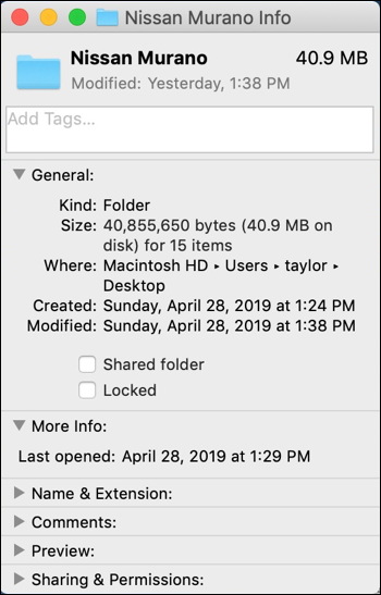 mac macos file get info folder icon