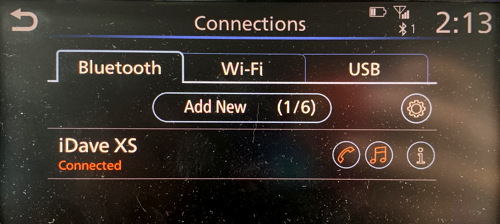 2019 nissan nissanconnect list of bluetooth paired phones
