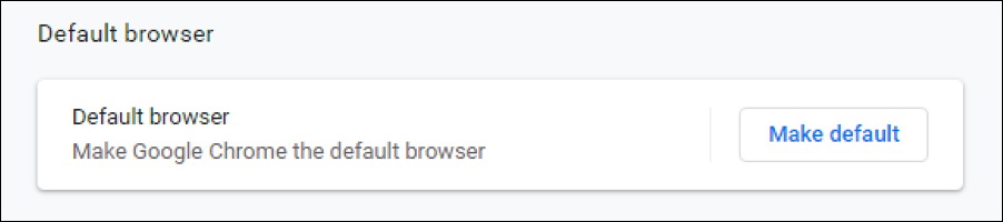 chrome - set default web browser
