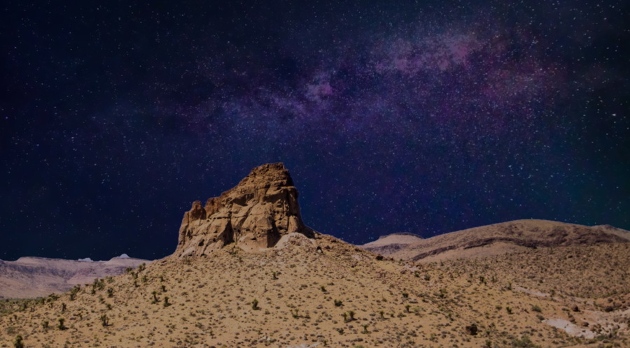 landscape photo edit - night sky added