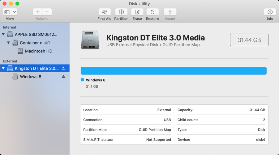 macos x - disk utility