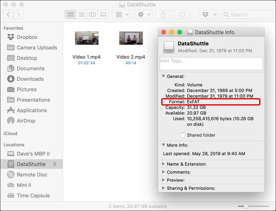 format thumb drive for both mac and windows