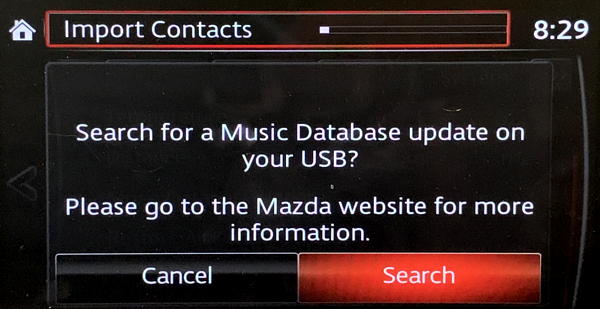 mazda infotainment - update music database