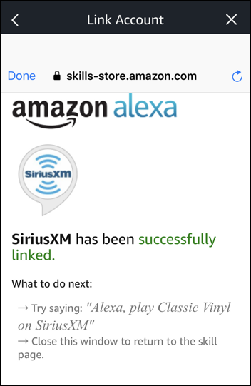 does alexa work with sirius