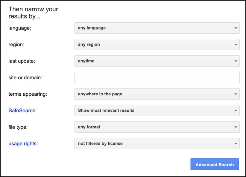 google advanced search - part 2