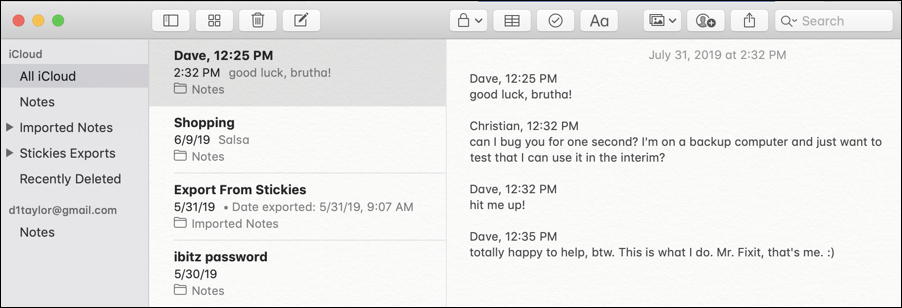 skype mac text copied pasted into apple notes