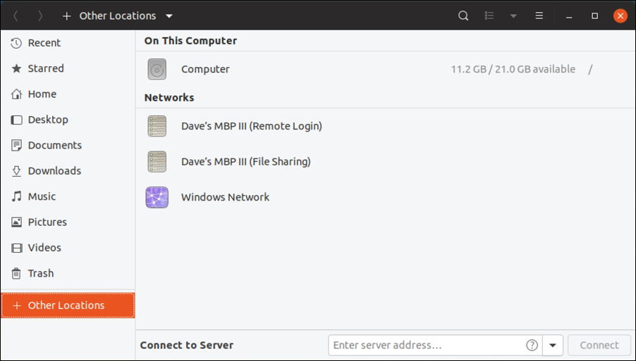 ubuntu linux file manager