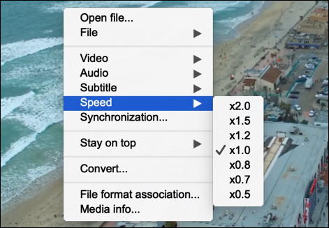 5k player playback menu speed