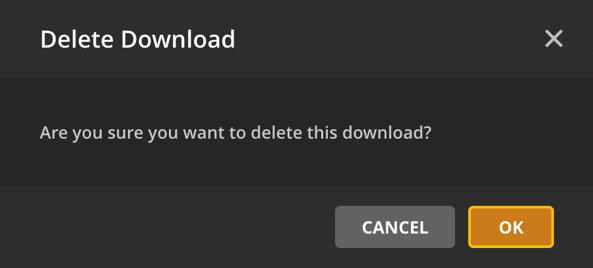 sure you want to delete download plex