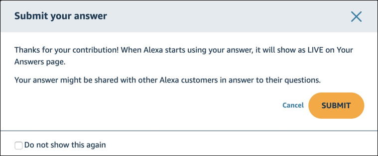 thanks for your answer - alexa answers - amazon echo