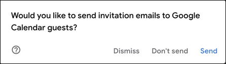 google calendar - send event invitations