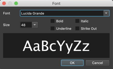 mac batchphoto watermark text font selection size