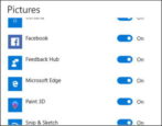 control access pictures library windows 10 privacy security