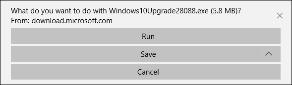 what to do with windows update - run save cancel