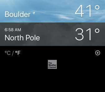 iphone weather app - multi-city view