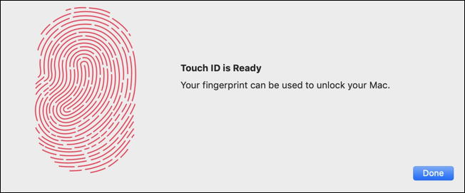 fingerprint set - touch id - mac macbook macos