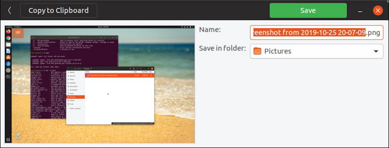ubuntu linux screenshot program - screen captured screenshot 