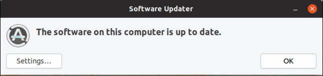 ubuntu linux system software updates - no updates