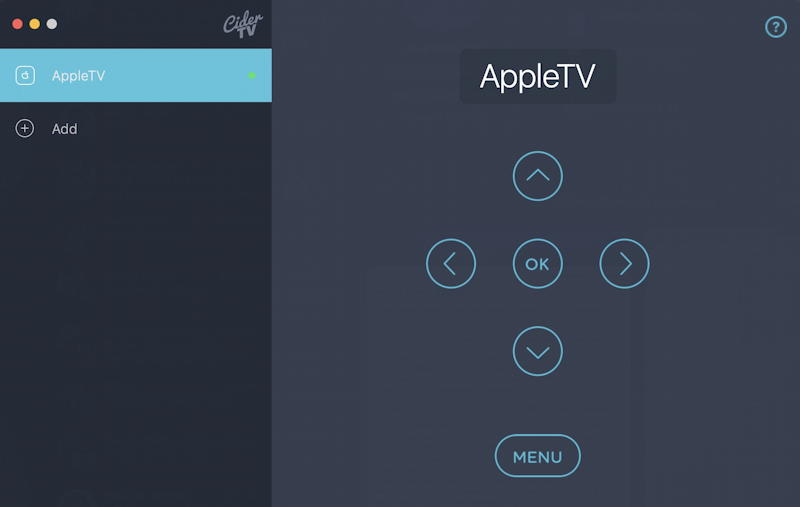 cidertv controls appletv on mac macos x macbook imac