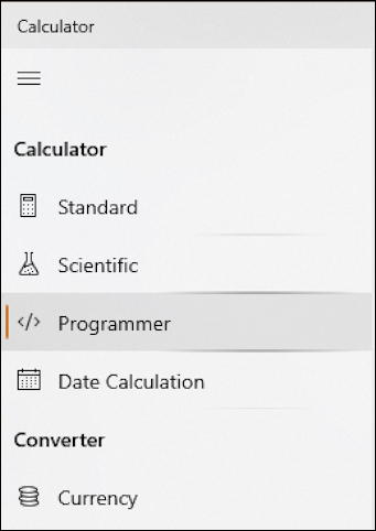 windows calculator - programmer scientific modes