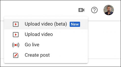 youtube video uploader - how to schedule - menu
