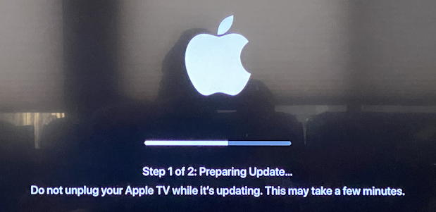 appletv tvos update os updating part 1 of 2